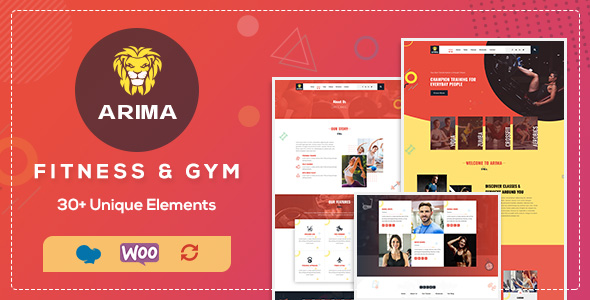 Arima | Fitness, Gym PSD Template