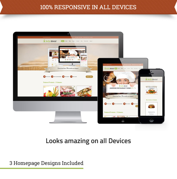 BellaMotel - Food, Restaurant Recipe HTML