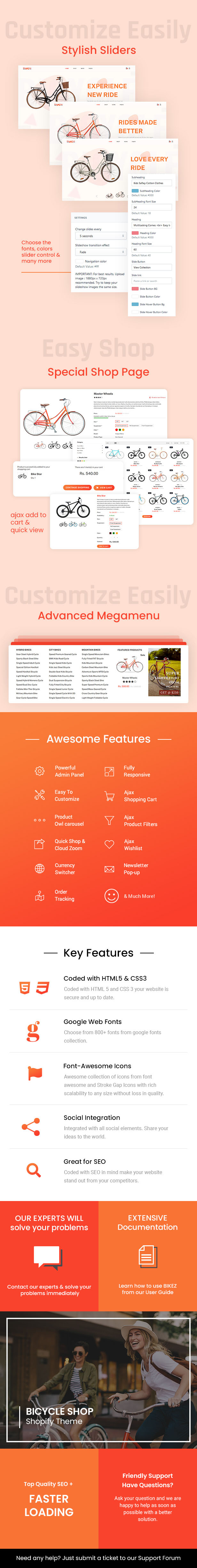 Bikez - Cycle, Bike Shop Single Product Shopify Theme - 1