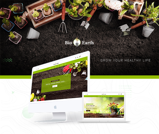 BioEarth - Garden Plants & Tools Shopify Theme