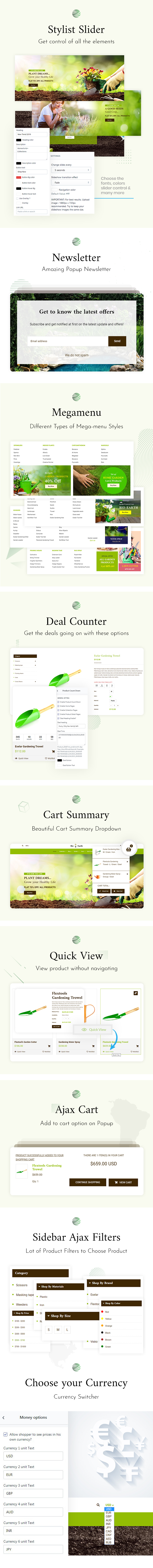 BioEarth - Garden Plants & Tools Shopify Theme
