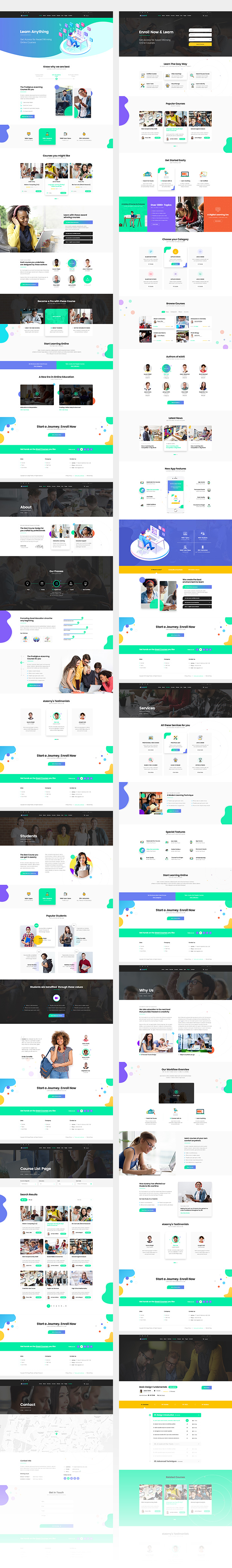 eLearni | LMS PSD Template