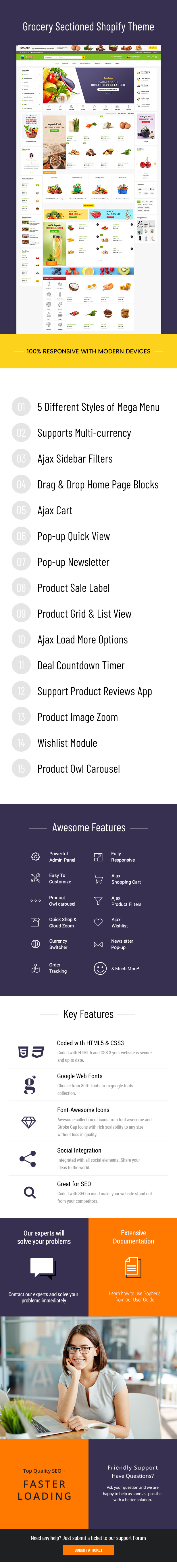 Gopher | Grocery Store Shopify Theme