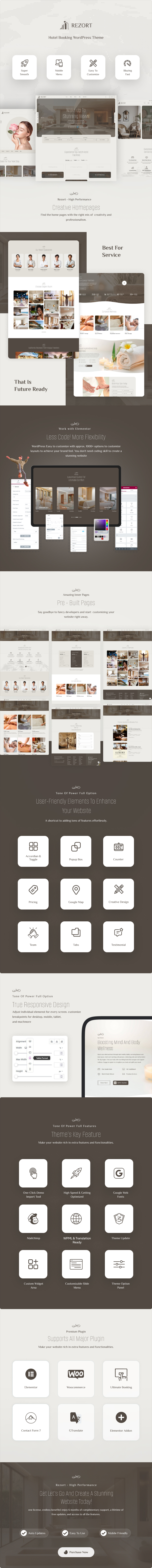 Rezort - Hotel Booking WordPress Theme - 1