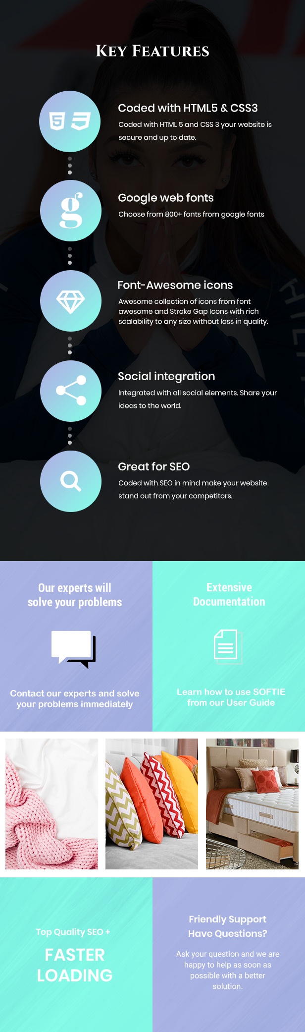 Softie | Shopify Theme for Beds, Pillows Mattress & Interior Shop