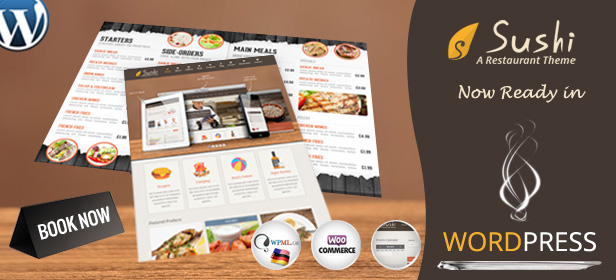 Sushi | Restaurant PSD Template