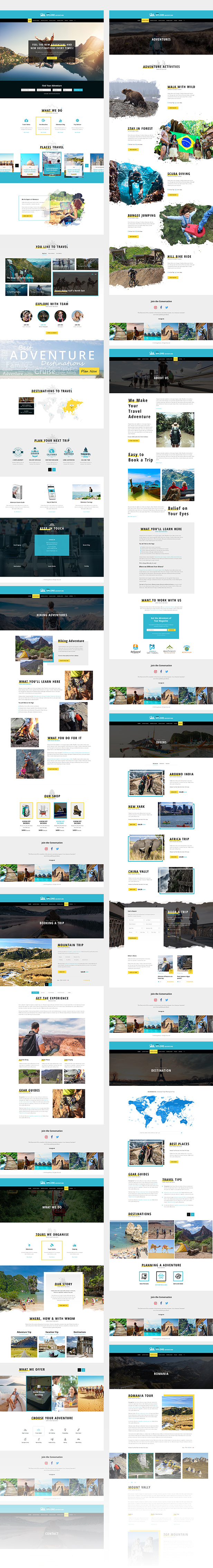 Xplore - Adventure and Travel PSD Template
