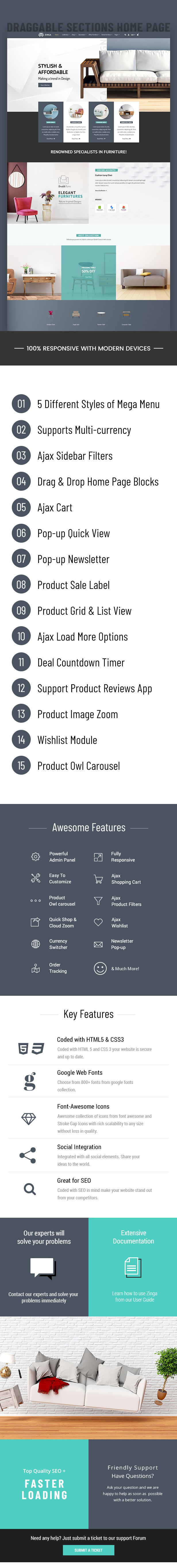 Zinga | Interior Store, Furniture Shopify Theme