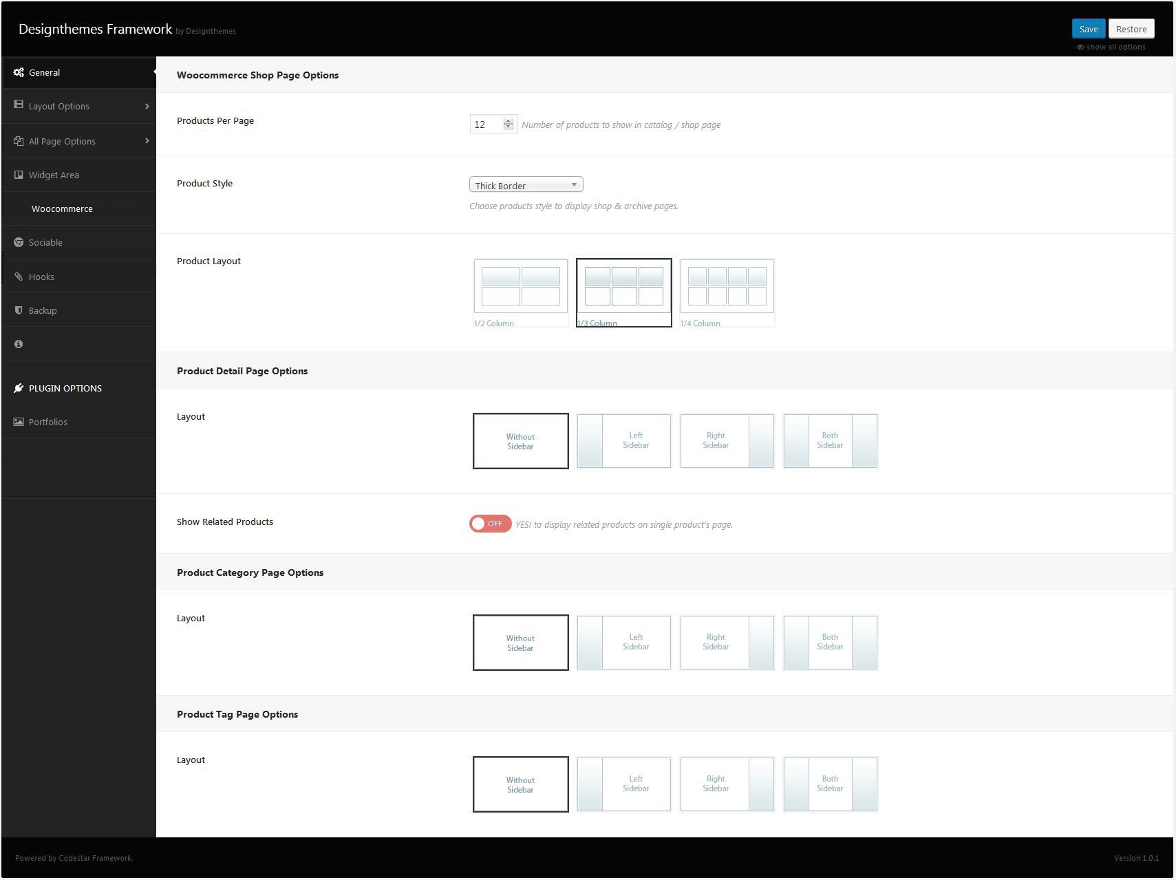 WooCommerce Options