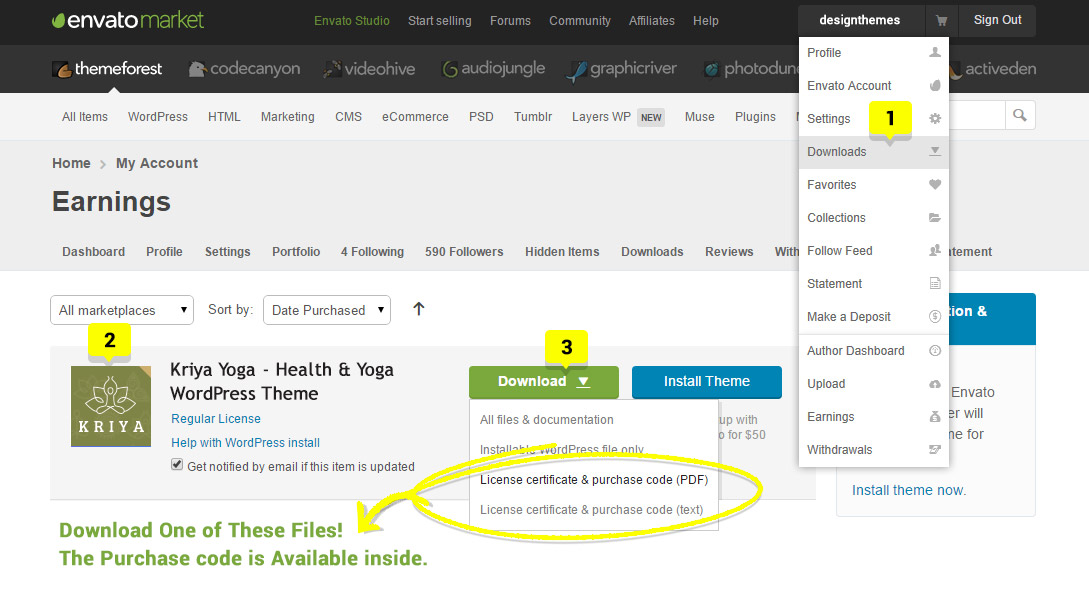 download theme files