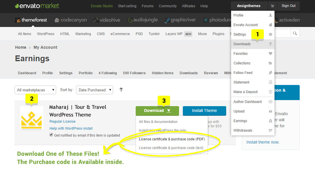 download theme files