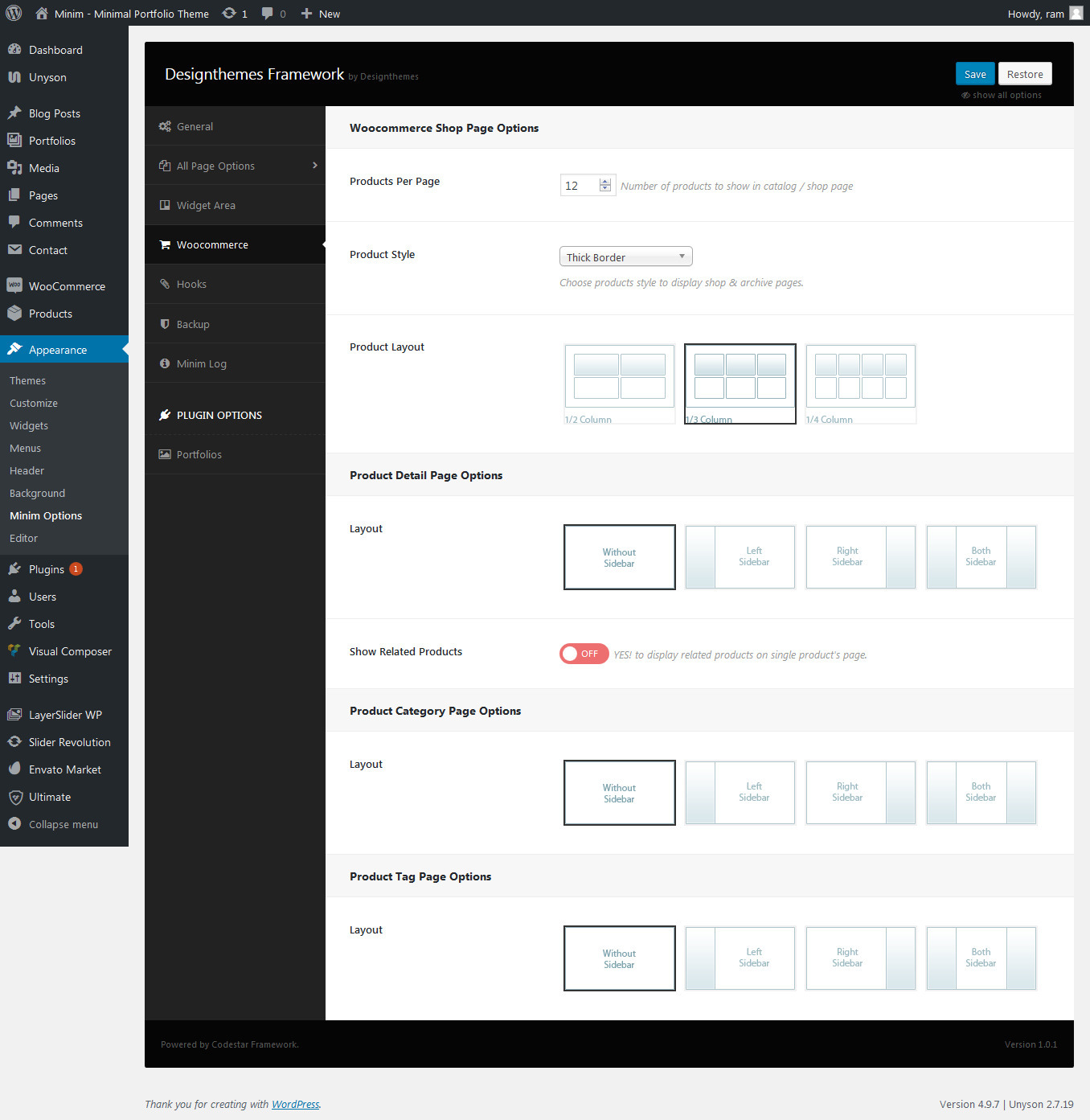 WooCommerce Options