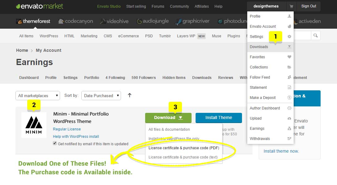 download theme files