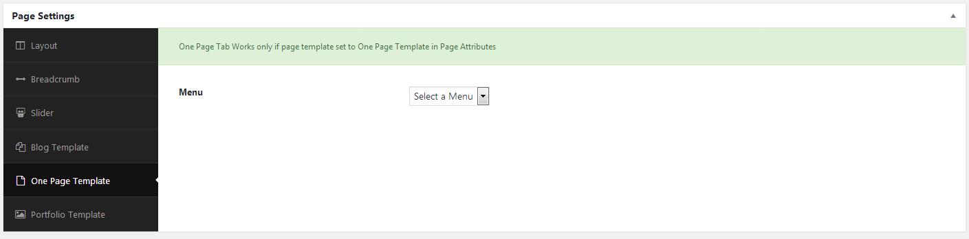 One Page Template