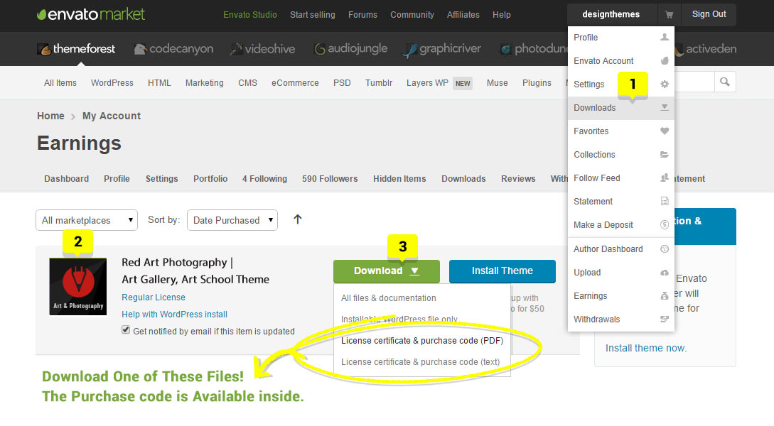 download theme files
