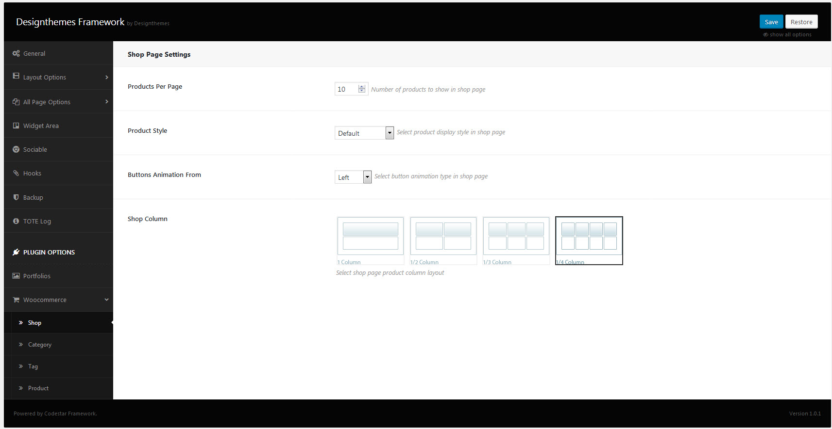 WooCommerce Options