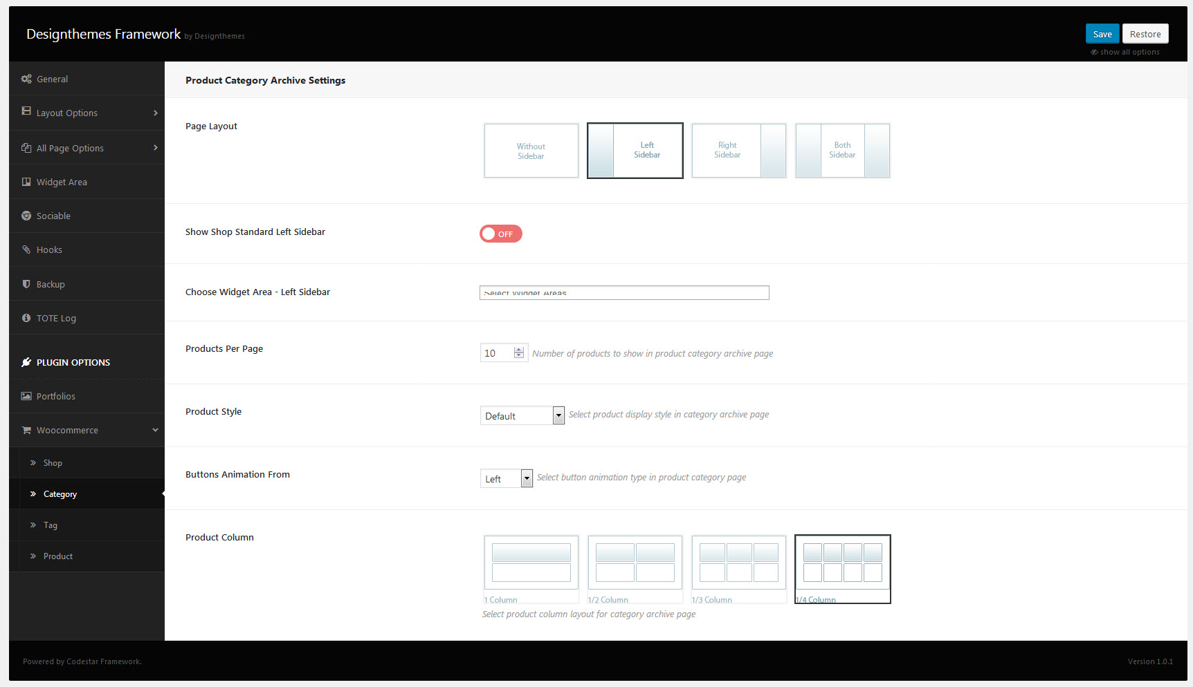 WooCommerce Options