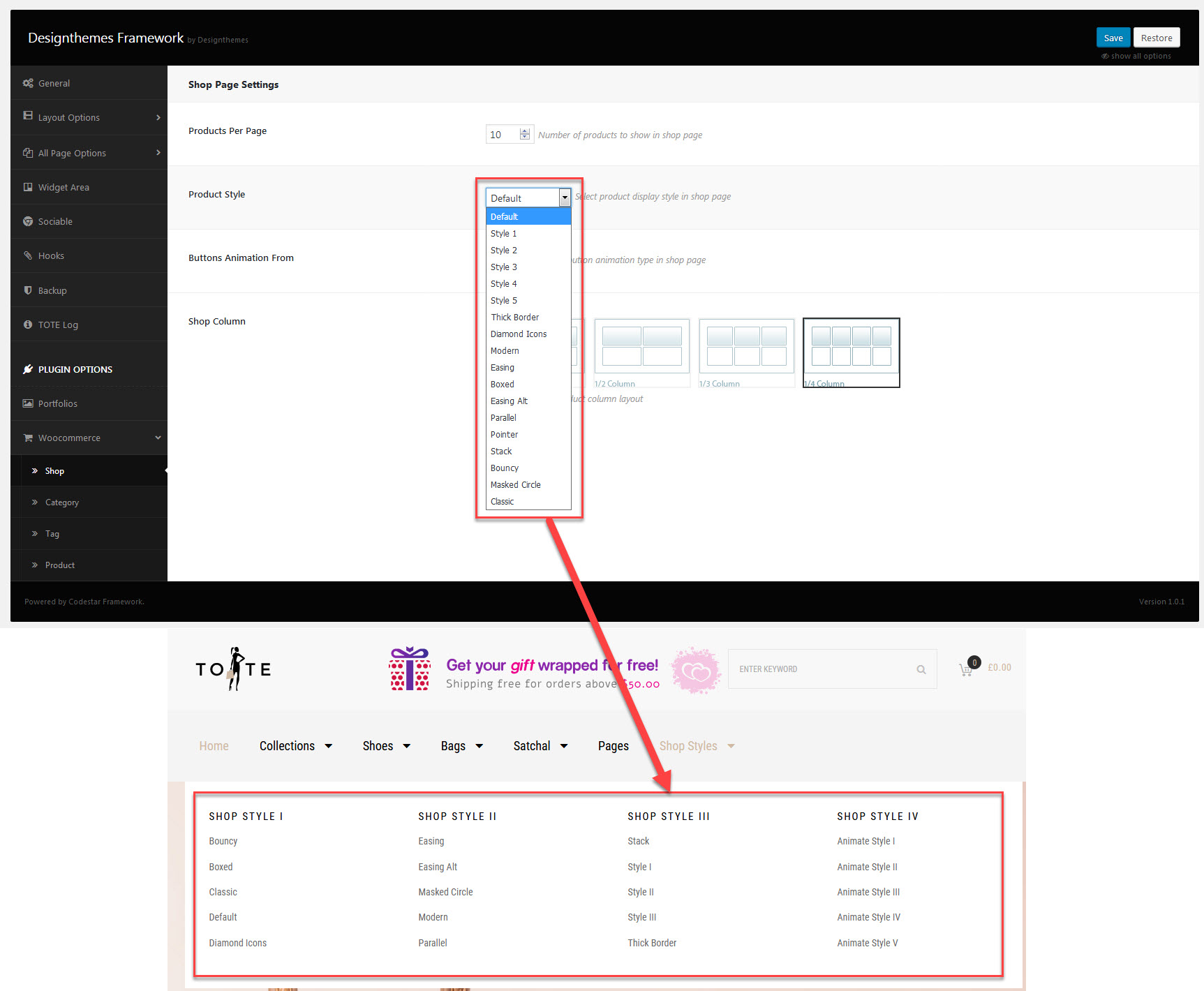 WooCommerce Options