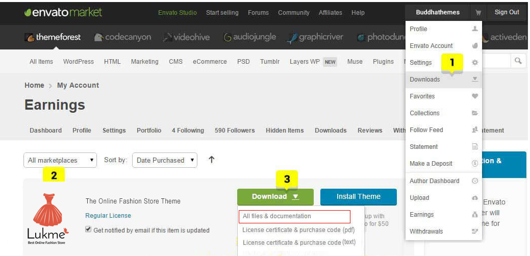 download theme files
