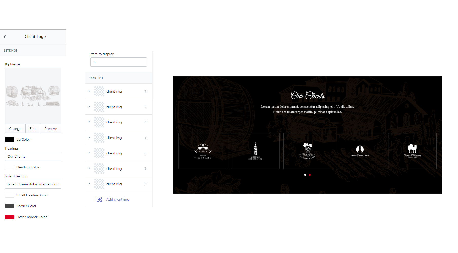 All Page Options