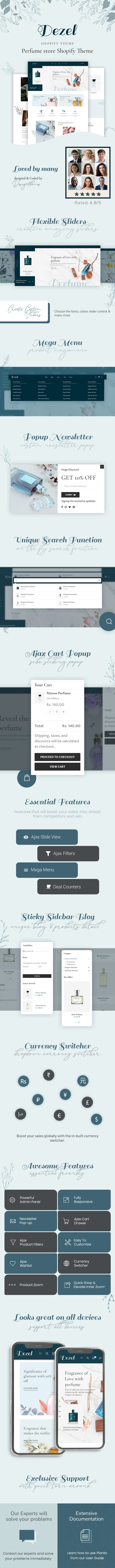 Dezel - Perfume Cosmetics Shopify Theme - 1