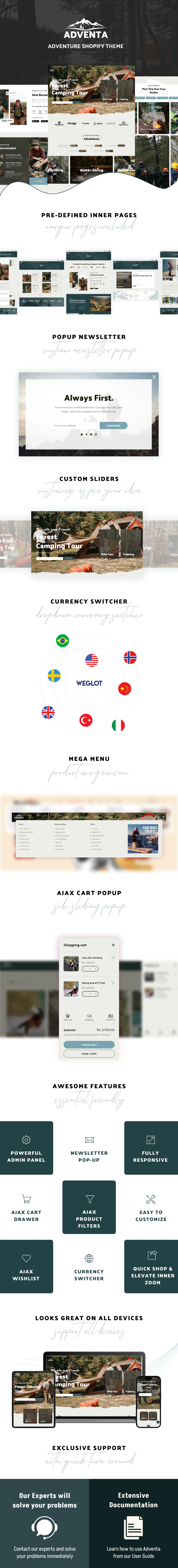 Adventa - Travel & Adventure Store Shopify Theme - 1