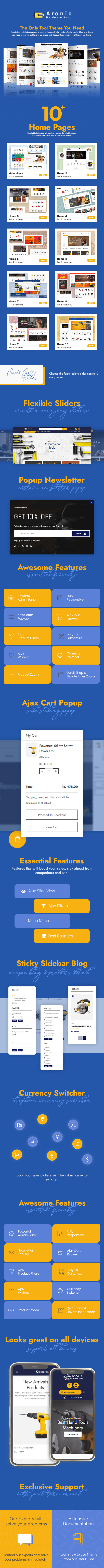 Aronic | Hardware Store, Handyman Shopify Theme
