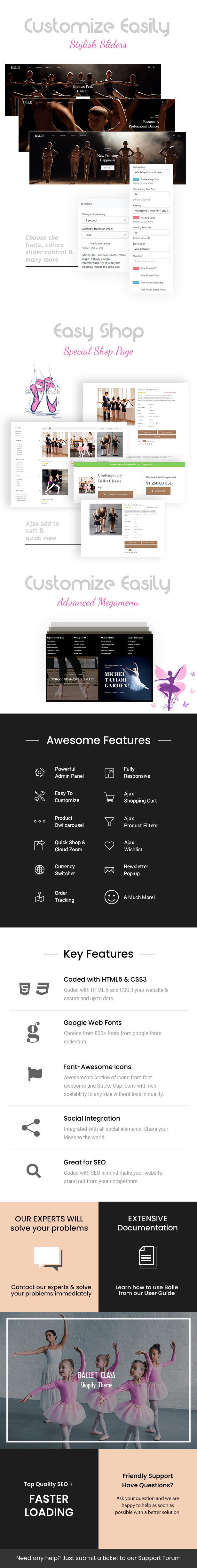 Balle - Dance Studio Shopify Theme