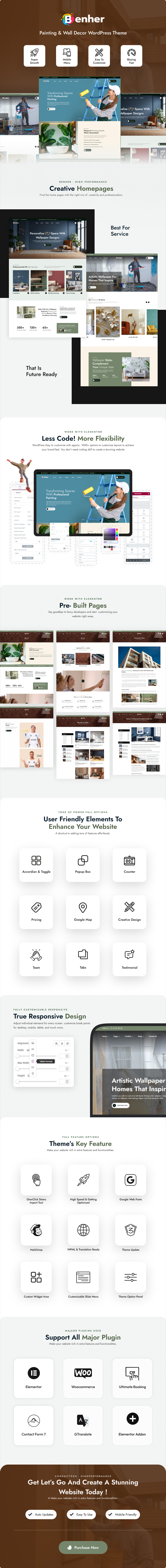 Benher - Painting & Wall Decor WordPress Theme - 1