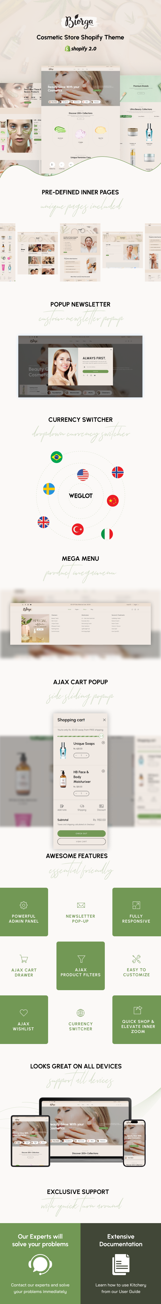 BiOrga - Cosmetics Shop Shopify Theme