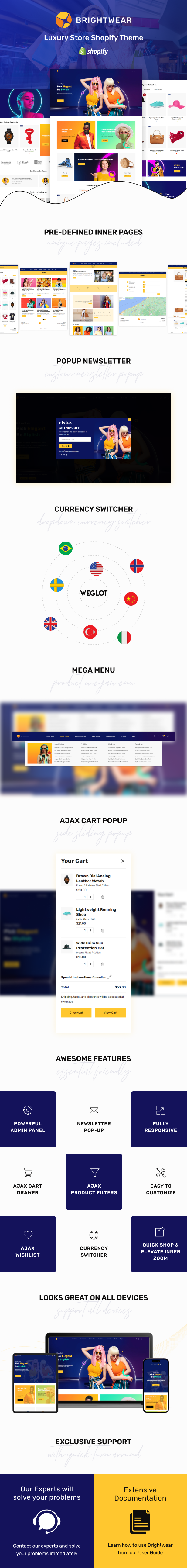 Brightwear - Responsive Fashion Shopify Theme - 1