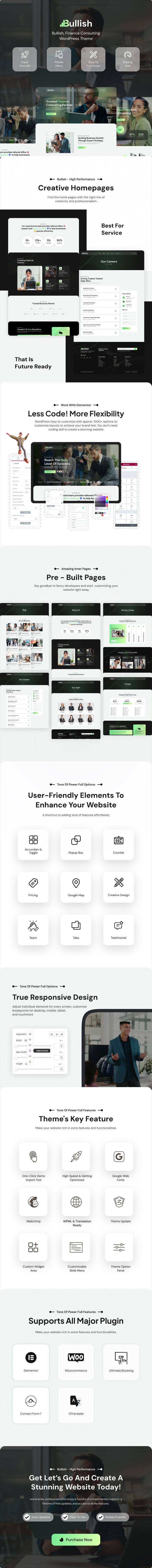 Bullish - Finance & Accounts Consulting WordPress Theme - 1