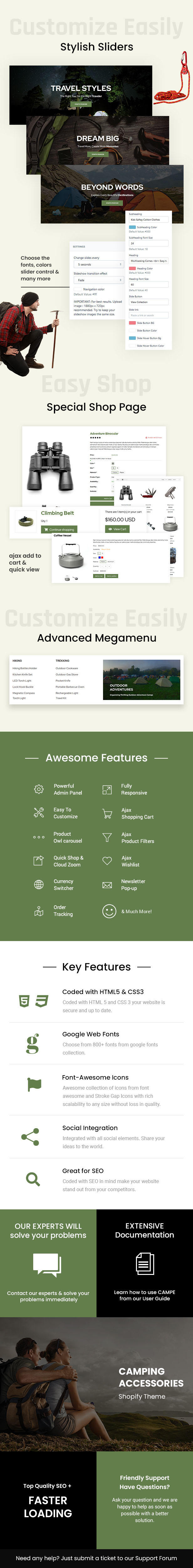 Campe - Camping & Adventure Shopify Store