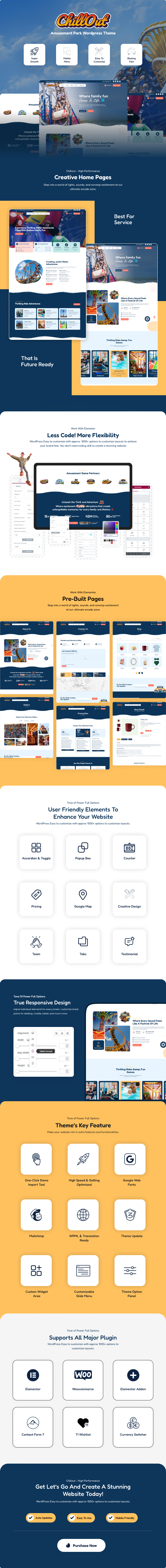 Chillout - Amusement Park WordPress Theme - 1