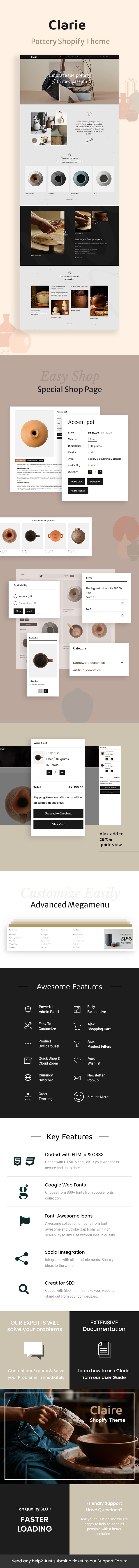 Clarie - HandMade Shopify Theme