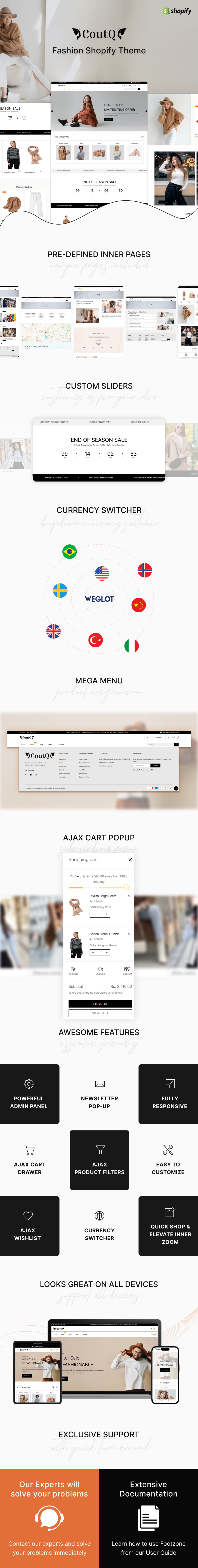 Coutq- Women Fashion Shopify theme