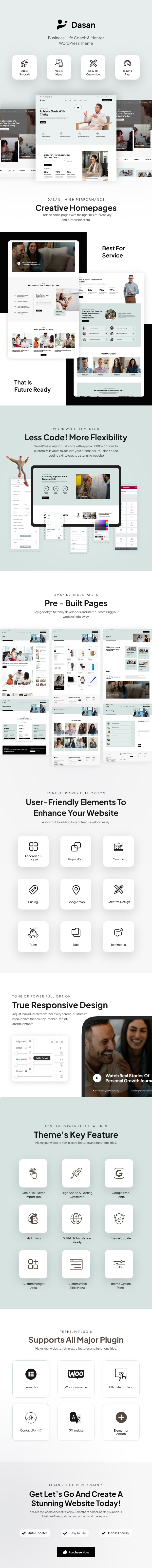 Dasan - Business, Life Coach & Mentor WordPress Theme - 1