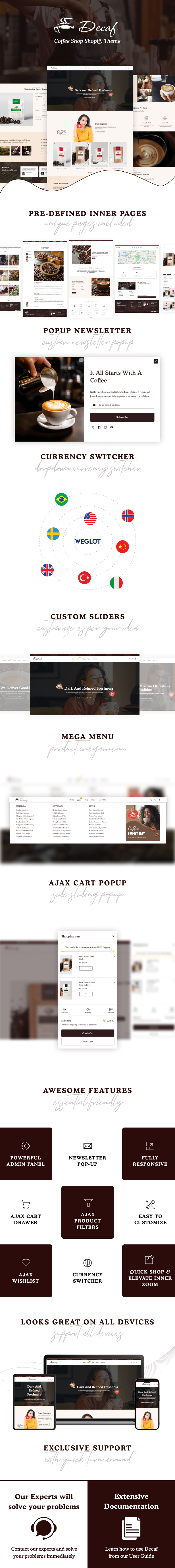Decaf - Coffee House Shopify Theme - 1