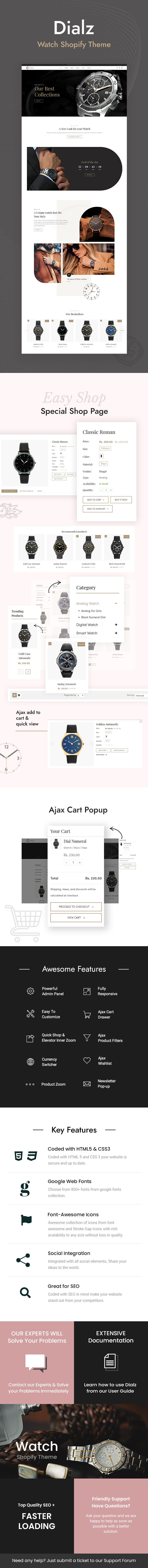 Dialz - Watch Store Shopify Theme - 1