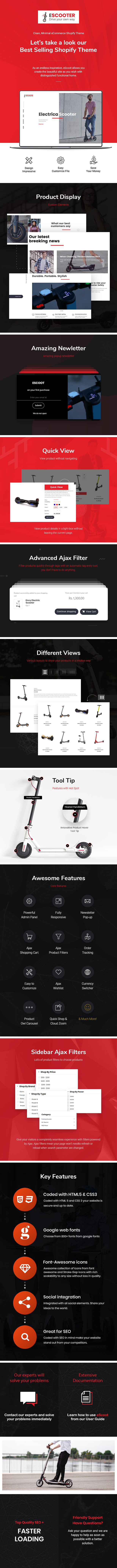 Escoot - Single Product Shopify Theme - 2