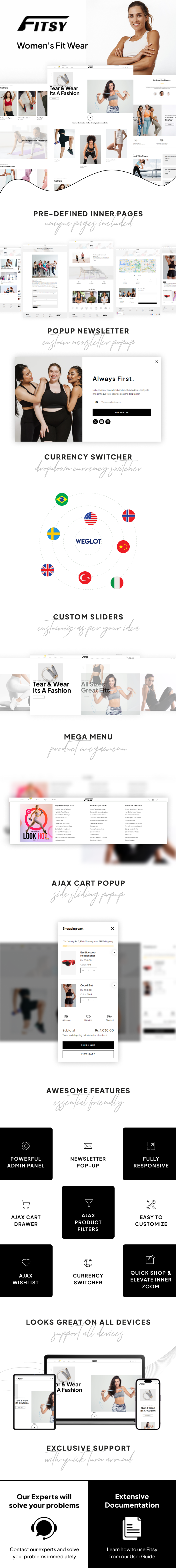 Fitsy - Sports Fitness Clothing Shopify Theme
