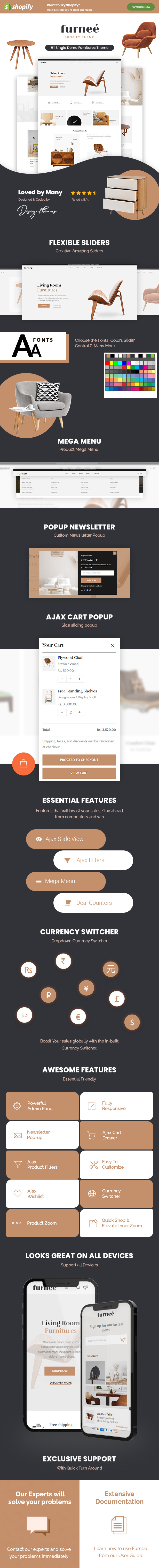 Furnee - Furniture Store Shopify Theme - 1