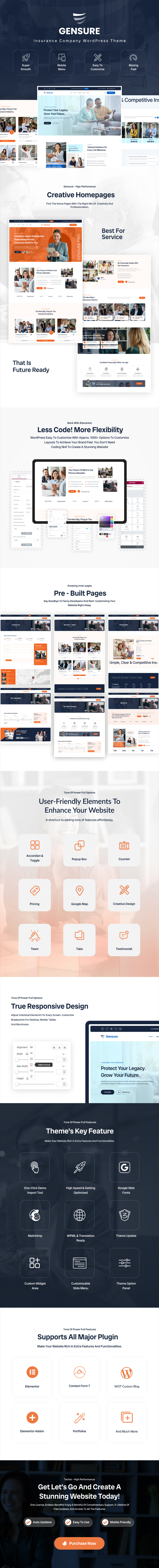 Gensure - Insurance Company WordPress Theme - 1