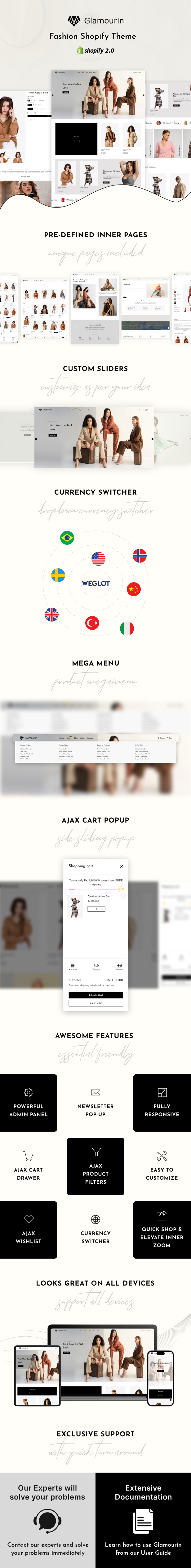 Glamourin - Clothing Store Shopify Theme