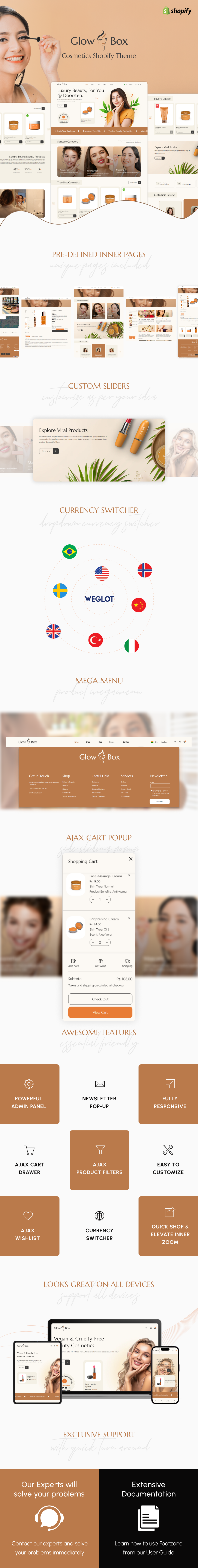 Glowbox - Cosmetics Shopify Theme - 1