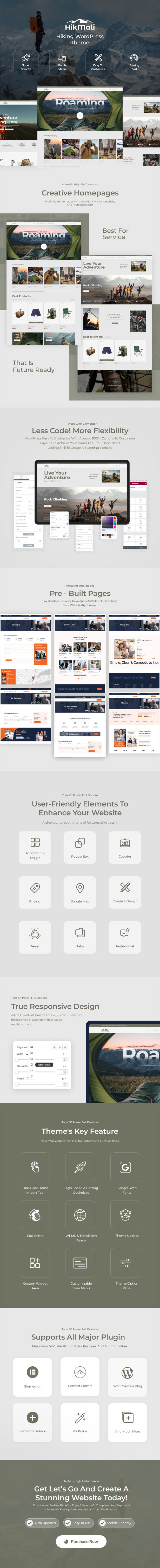Hikmali - Hiking WordPress Theme - 1