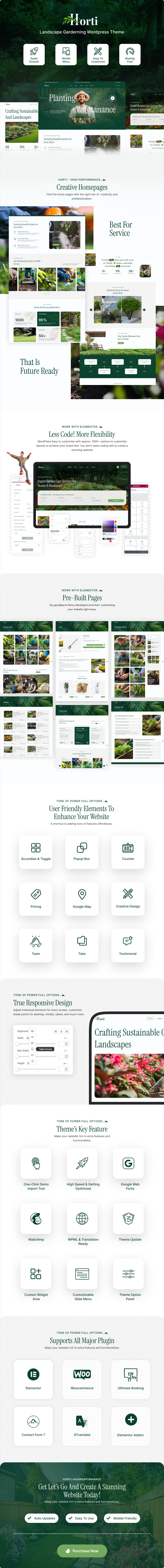 Horti - Landscape Gardening WordPress Theme - 1