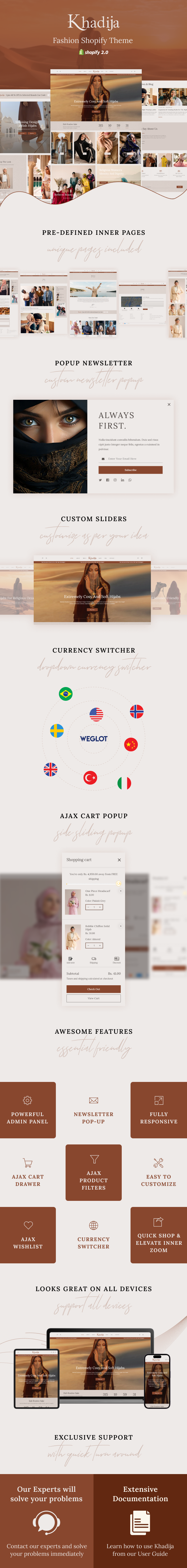 Khadija - Muslim Fashion Clothing Shopify Theme