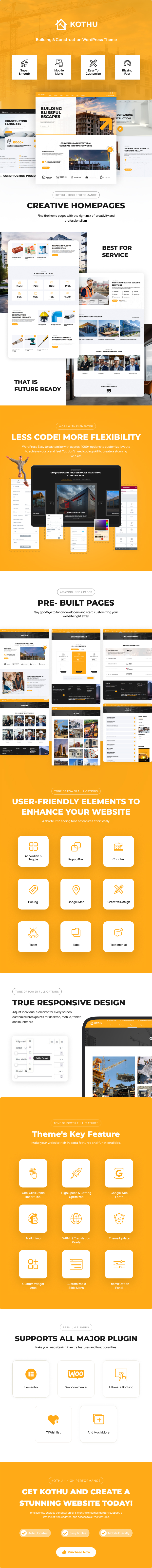 Kothu - Building & Construction WordPress Theme - 1