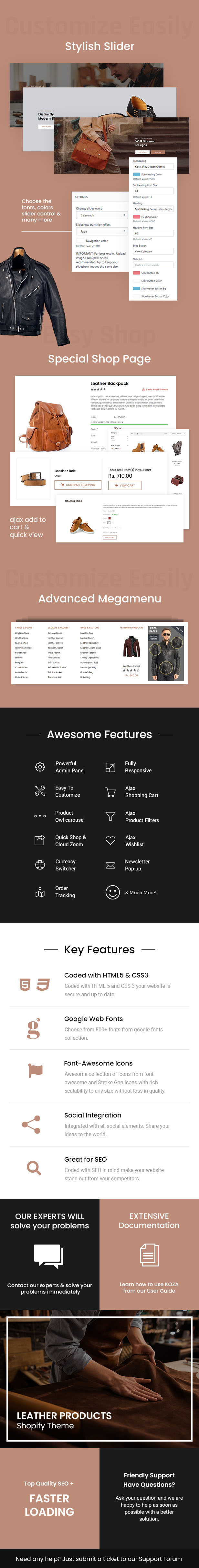 Koza - Leather Market Premium Shopify Theme